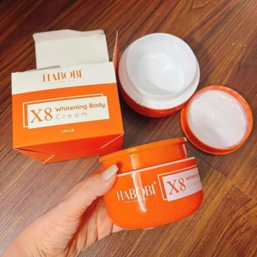 Kem Dưỡng Trắng Da Body X8 Habobi - Bật Tông Rõ Rệt Sau 1 Tuần Sử Dụng