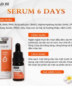 Serum trị mụn 6Days Habobi: Giải Pháp Cho Làn Da Sạch Mụn, Sáng Mịn